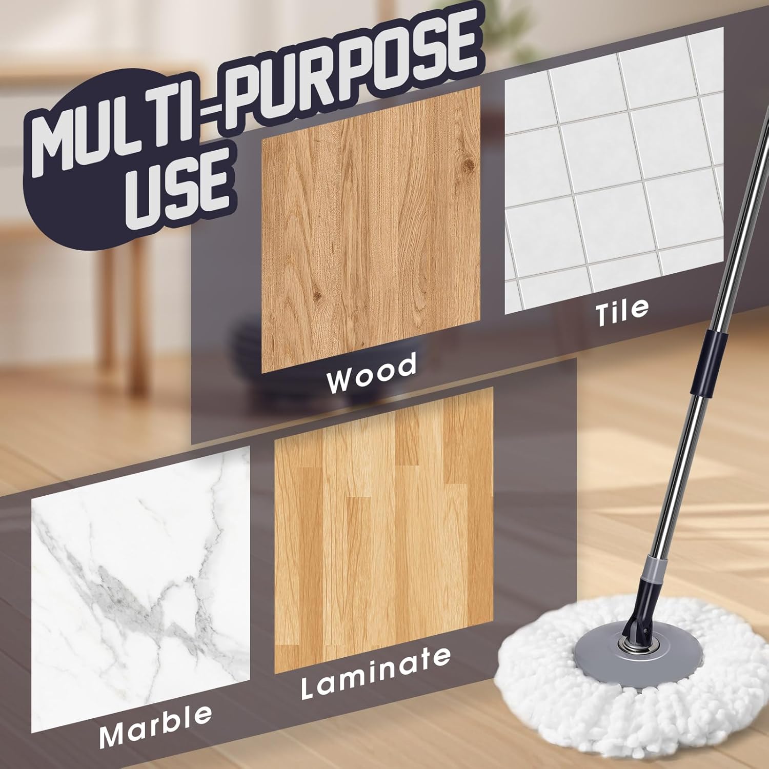 Spin Mop and Bucket Set