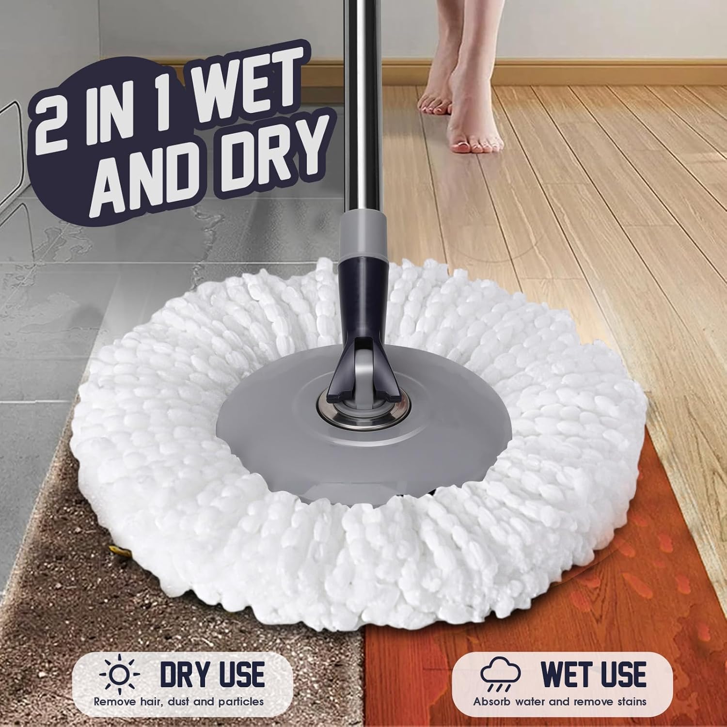 Spin Mop and Bucket Set